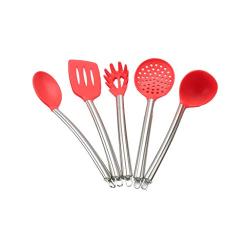 Stainless Steel Silicone Kitchenware Set Spoon Scoop Shovel Set Five-piece