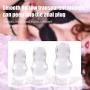Mrshen 3- Pack Silicone Hollow Anales Plug Set Hollow Enema Plug Anall Dilator Hollow Plug Buutt Hollow Peep Dilator Fun Toys Sexy Tous for Couple (Transparent)