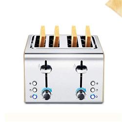 QIN.J.FANG-Kitchen 4 -Slice Toaster, 7-speed professional temperature control,Extra Wide Slots and Slide Out Crumb Tray,220V