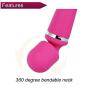 Wand Massager,Rechargeable Cordless Magic Vibrator Wand Clitoral Vibrator Stimulation with 20 Speeds Double End Vibrating Adult Sex Toys for Women Couples (Pink)