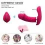 Hands Free Play Wearable Butterfly Realistic Massaging Toys - Multiple Speeds Vibration - Wireless Remote Control - Silent Soft Skin-Friendly - Back Neck Shoulder Relaxation Silicone Toy