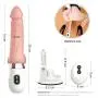 Remote Machine Automatic Massage with Heating & Hand Free Suction Cup Multispeed Telescopic Thrusting Hand Free Suction Cup Machine Ultra-Soft Silicone Stick Mén Beginners