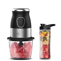 Multi Function 500W Portable Personal Blender Food Processor Mixer Juicer Meat Mincer Grinder With Chopper 600Ml Bottle,Full Set 4 In 1,Uk Plug