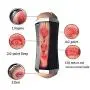 Yikiop Male Aír-cr?ft Cup Man Massager Cup Multi-Speed Electric Medical Lightweight Silicone Waterproof Handheld Vibrating Massager Male Massaging Cup Toys with Strong Suction T-Shirt