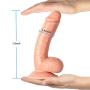 Realistic Ultra-Soft Dildo with Lifelike Cock Penis for Females, LUV-SPOT 7.5 Inch Hands-Free Flexible Adult Sex Toy G- Spot Toys with Strong Suction Cup for Women Anal and Sex Play