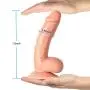 Realistic Ultra-Soft Dildo with Lifelike Cock Penis for Females, LUV-SPOT 7.5 Inch Hands-Free Flexible Adult Sex Toy G- Spot Toys with Strong Suction Cup for Women Anal and Sex Play