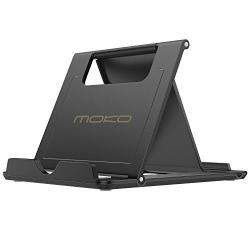 MoKo Phone/Tablet Stand, Foldable Desktop Holder for Devices(6-11") Fit iPhone 11 Pro Max/11 Pro/11, iPad 10.2" 2019, iPhone Xs/Xs Max/Xr/X, iPad Air 3, Mini 5, Galaxy Note 10 Plus, Black(Large Size)