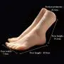 New 1 Pair Lifesize Silicone Female Mannequin Foot Display Jewerly Sandal Shoe Sock Display Art Sketch with Nail