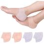 8 Pieces of Soft and high Elastic Foot Pads - Plantar Fasciitis pad, Heel Cup, Heel pad, Silicone Heel Cover, Suitable for Heel Cracking, Heel tendinitis, and Heel Pain Relief,