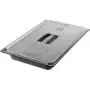 Carlisle 10210U07 StorPlus Full Size Polycarbonate Universal Handled Food Pan Lid, Clear