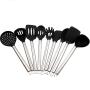 SKYyao Stainless Steel Silicone Kitchenware 9-piece non-stick pot hot spoon colander silicone