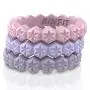 Rinfit Designed Silicone Wedding Ring for Women Set of Thin & Stackable Rings. 3 Rings Pack. Comfortable, Soft Rubber Wedding Bands.