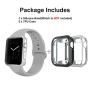 iGK Sport Band Compatible with Apple Watch 38mm 40mm 42mm 44mm, Soft Silicone Sport Strap Replacement Bands for iWatch Apple Watch Series 5, Series 4, Series 3, Series 2, Series 1