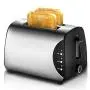 QIN.J.FANG-Kitchen Toaster 2 slice small,stainless steel brushed ABS safety material,Baking Heating Thawing Defrost Reheating