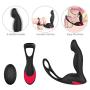 Vibrating Male Wand Massagers Rechargeable Remote Control Back Neck Shoulder Relaxation Massaging Vibrator Men 3 in 1 Multiple Vibration Waterproof Medical Grade Silicone Toys