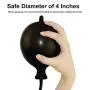 Black Inflatable Enema Oversized Silicone Enema Bulb Explosion-Proof Design Clean Anal Silicone Rinse Men and Women-778957908570