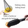 Kitchenware, Silicone Cooking Set, 10-Piece All-Inclusive Silicone Kitchenware for Non-Stick and Heat-Resistant Cookware Sets, black