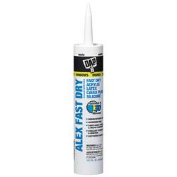 Dap 18425 Alex Fast Dry Acrylic Latex Caulk Plus Silicone 10.1-Ounce