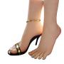 New 1 Pair Lifesize Silicone Female Mannequin Foot Display Jewerly Sandal Shoe Sock Display Art Sketch with Nail