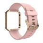 Simpeak for Fitbit Blaze Bands with Frame, Silicone Replacement Band Strap with Frame Case for Fit bit Blaze Smart Fitness Watch, Small/Large