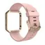 Simpeak for Fitbit Blaze Bands with Frame, Silicone Replacement Band Strap with Frame Case for Fit bit Blaze Smart Fitness Watch, Small/Large