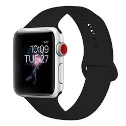 ENANYN Compatible Apple Watch Band 38mm 40mm 42mm 44mm Soft Silicone Sport Wrist Strap iWatch Replacement Wristbands for Apple Watch Series 4,3,2,1 S/M,M/L