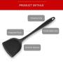 Festnight Kitchen Utensils Set 9Pcs All Over Silicone Non-Stick Barreled Cooking Utensils Set Silica Gel Utensil Kitchenware Set