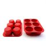 Silicone Texas Muffin Pans and Cupcake Maker, 6 Cup Large, Professional Use, Plus Muffin Recipe Ebook