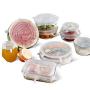 Silicone Stretch Lids 12 Pack, Reusable Durable and Expandable Food Covers Fits Various Sizes and Shape of Containers, Superior for Keeping Food Fresh, Microwave, Dishwasher -TESUE