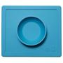 ezpz Happy Bowl - One-Piece Silicone placemat + Bowl (Blue)