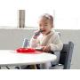 ezpz Sesame Street Elmo Mat - One-Piece Silicone placemat + Plate (Red)