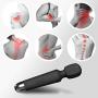 Handheld Wand Massager Compact Powerful Cordless | Waterproof Wireless Personal Massager Wand for Women | USB Rechargeable Full Body Hand-Held Back Massager