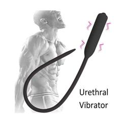 Sounds Silicone ?r?thrǎl Dilator Horse Eye Stimulate Male Urinary Cathěterization Expanders Silicone Cathěter Sound with 10 Vibrating Speed LJJOZ