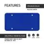 Rightcar Solutions Flawless Silicone License Plate Frame - Rust-Proof. Rattle-Proof. Weather-Proof. - Blue