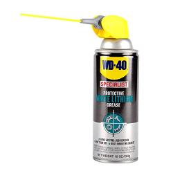 WD-40 Specialist Protective White Lithium Grease Spray with SMART STRAW SPRAYS 2 WAYS, 10 OZ