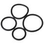 Sixinu 4PCS Cock Ring Silicone Rubber Penis Rings Set Erection Enhancing Cock Rings Penis Sex Toys