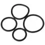 Sixinu 4PCS Cock Ring Silicone Rubber Penis Rings Set Erection Enhancing Cock Rings Penis Sex Toys
