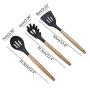 Jiyaru 9 pcs Nonstick Cookware Silicone Kitchen Utensils Heat Resistant Cooking Baking Kitchenware Set