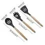 Jiyaru 9 pcs Nonstick Cookware Silicone Kitchen Utensils Heat Resistant Cooking Baking Kitchenware Set