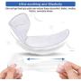 Heel Cushion Inserts, Reusable Soft Shoe Inserts Heel Cushion Pads Self-Adhesive Foot Care Protector Grips Liners Loose Shoes - Heel Pain Relief Bunion Callus Blisters- 6 Pairs( Clear)