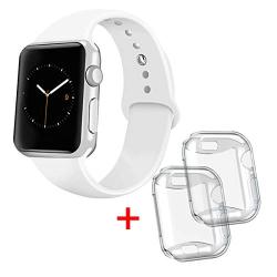 iGK Sport Band Compatible with Apple Watch 38mm 40mm 42mm 44mm, Soft Silicone Sport Strap Replacement Bands for iWatch Apple Watch Series 5, Series 4, Series 3, Series 2, Series 1