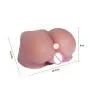 Virgin Pussy Ass Doll 3D Silicone Realistic masturber Toys Lifelike Masturbation Dolls Adult Sex Toys for Men Male Masturbator (1.8lb) (Tan)