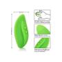 CalExotics Mini Marvels Marvelous Teaser ? Silicone Waterproof Compact Massager Vibrator ? 10 Function Rechargeable Vibe ? Adult Sex Toy Massager for Couples ? Green