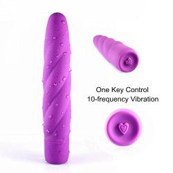 HoozGee Vibrator Adult Sex Toys Powerful Multi-speed Waterproof Silicone 10 Vibrational Settings Stimulate Vagina U A Point G-spot Clitoris Wand for Women Masturbation (Purple)