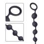 Cob Silicone Anal Beads Body Safe Butt Plug with Beads Sex Toy for Anal Players 13.9&quot (Black)