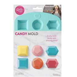 ROSANNA PANSINO by Wilton Silicone Gem Shapes Candy Mold, 12-Cavity