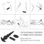 HEIYAO 9 Frequency Silicone Massage G-S Stīmulation USB Rechargeable for Women Men Adult Toys Black