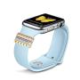 EloBeth Decorative Rings Loops Compatible with Apple Watch Bands 44mm 42mm 40mm 38mm iWatch Series 5 4 3 2 1 Band Accessories (Gold Rings no Band)