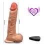 Realistic D%-?-CKS Female Relax 8 Electric Huge Quiet Toy for Women Realistic Silicone Lifelike Massager Waterproof Wireless Remote Control with 20 Speeds Only Sold by FMaiy