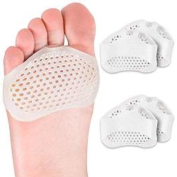 Metatarsal Pads for Women and Men Ball of Foot Pads Cushions Silicone Honeycomb Forefoot Pad for High Heel Inserts Sneakers Metatarsalgia Foot Pain Relief